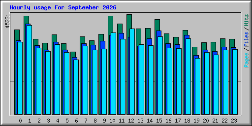 Hourly usage for September 2026
